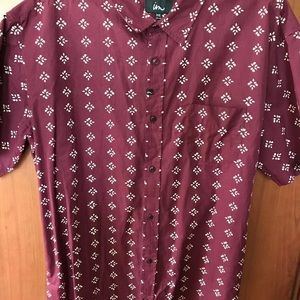 Inc button down short sleeve